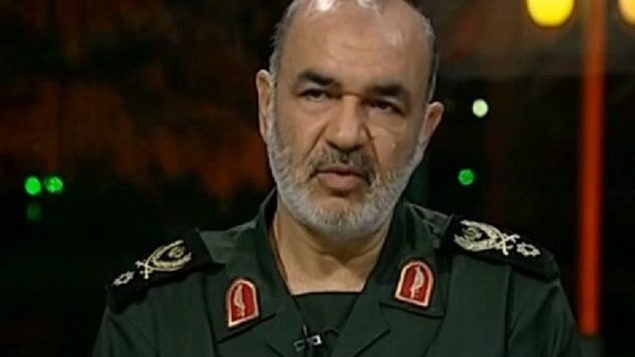 نائب قائد الحرس الثوري الإيراني حسن سلامي (YouTube screen capture)