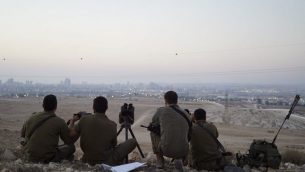 جنود اسرائيليون يشاركون في تدريب عسكري يحاكي الحرب مع غزة، يوليو 2018 (Israel Defense Forces)