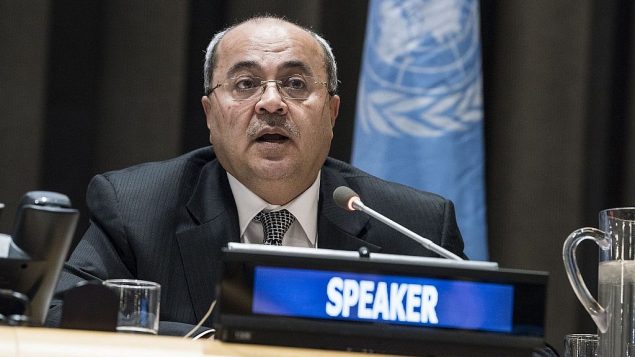 أحمد الطيبي يخاطب اجتماعا خاصا للجنة المعنية بممارسة الشعب الفلسطيني لحقوقه غير القابلة للتصرف في 29 نوفمبر 2017. (UN/Kim Haughton)