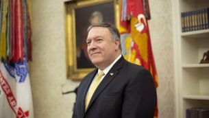 وزير الخارجية الامريكي مايك بومبيو في البيت الابيض في واشنطن، 10 اكتوبر 2018 (AP Photo/Pablo Martinez Monsivais)