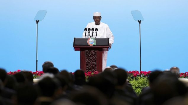 رئيس التشاد ادريس ديبي خلال مؤتمر في بكين، 3 سبتمبر 2018 (Lintao Zhang/Pool Photo via AP)