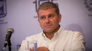 موشيه إدري يشارك في افتتاح المقر الوطني الجديد لحماية الأطفال على شبكة الإنترنت في القدس، 19 نوفمبر، 2018. Yonatan Sindel/Flash90)
