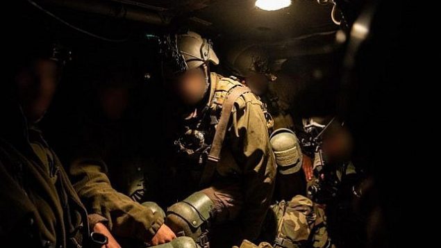 جنود في كتيبة القوات الخاصة في الجيش الإسرائيلي خلال تدريب واسع النطاق، نوفمبر 2018 (Israel Defense Forces)