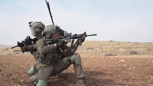 جنود في كتيبة القوات الخاصة في الجيش الإسرائيلي خلال تدريب واسع النطاق، نوفمبر 2018 (Israel Defense Forces)