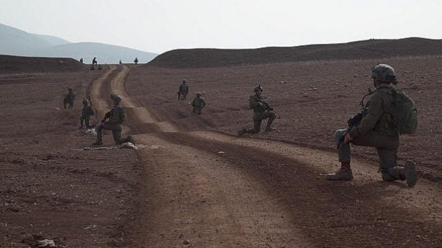 جنود في كتيبة القوات الخاصة في الجيش الإسرائيلي خلال تدريب واسع النطاق، نوفمبر 2018 (Israel Defense Forces)