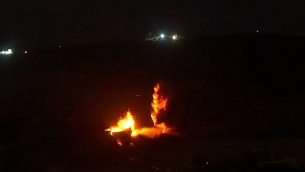 الجيش الإسرائيلي يفجر نفقا يصل إلى إسرائيل تحت الحدود من لبنان، 20 كانون الأول / ديسمبر، 2018 (المتحدث باسم الجيش الإسرائيلي)