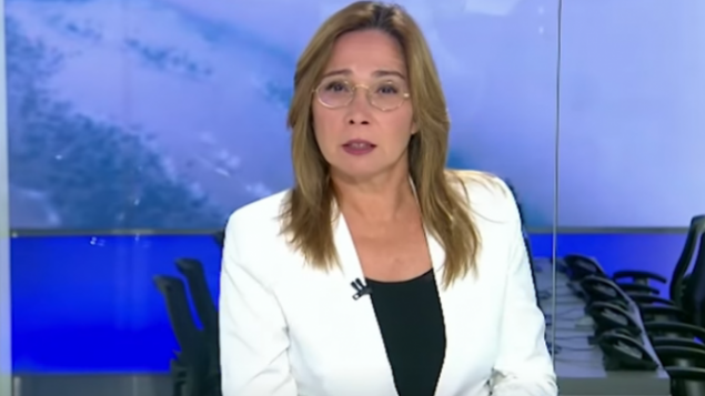مذيعة القناة 13 أوشرات كوتلر (screenshot) مذيعة القناة 13 أوشرات كوتلر (screenshot)