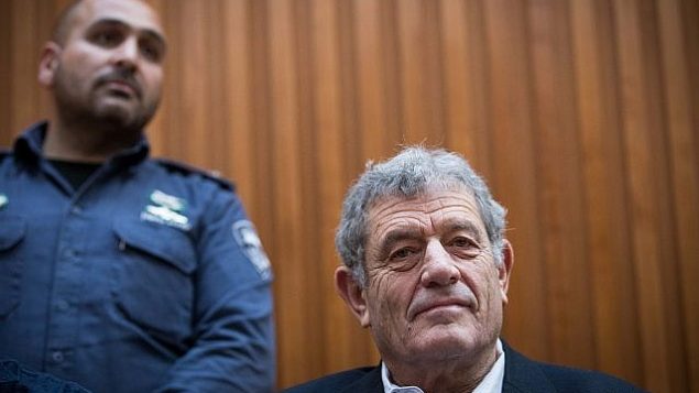 ميكي غانور يحضر جلسة استماع في المحكمة العليا في القدس في 22 مارس 2019. (Yonatan Sindel / Flash90)