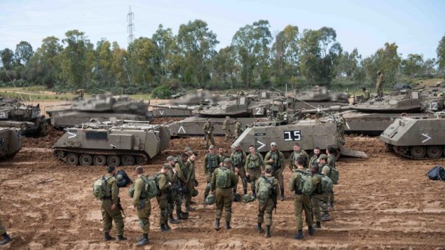 جنود اسرائيليون بالقرب من حدود غزة، 26 مارس 2019 (Israel Defense Forces)