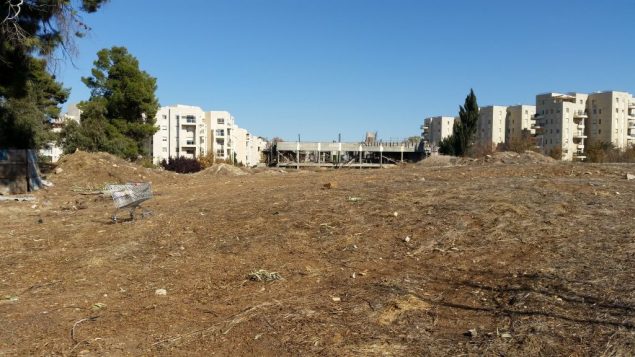 الموقع في القدس المعروف سابقا باسم ’ثكنة النبي’، في اواخر عام 2016 (Raphael Ahren/TOI)