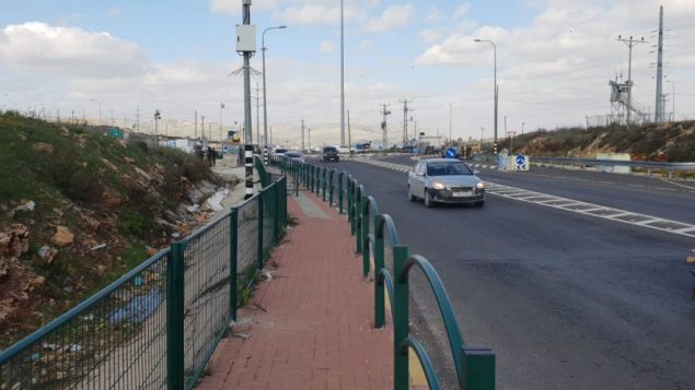 مفرق تابوح في الضفة الغربية، 7 يناير 2019 (Israel Police)