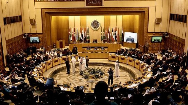 توضيحية: وزراء الخارجية العرب يلتقون في مقر جامعة الدول العربية في القاهرة، مصر، 19 نوفمبر، 2017. (AP Photo/Nariman El-Mofty)