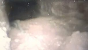 داخل نفق عابر للحدود من قطاع غزة إلى داخل إسرائيل اكشتفه الجيش الإسرائيلي، 8 يوليو، 2019. (Israel Defense Forces)