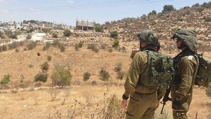 القوات الإسرائيلية تجري عمليات بحث ي منطقة بيت لحم بعد العثور على جثة طالب بالقرب في كتلة عتصيون الإستيطانية، 8 أغسطس، 2019. (Israel Defense Forces)