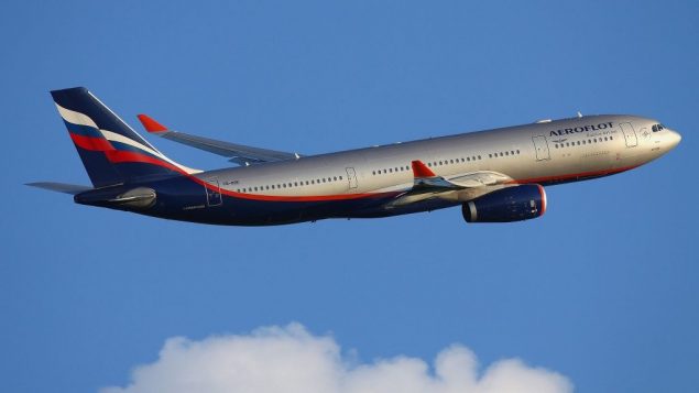 طائرة ايروفلوت إيرباص A330-200 وهي تغادر مطار شيريميتيفو بموسكو، 17 يونيو 2011 (CC BY-SA Wikimedia commons)