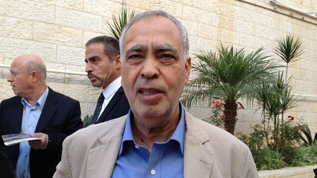 عضو اللجنة المركزية لحركة فتح، محمد المدني. (Elhanan Miller/Times of Israel) عضو اللجنة المركزية لحركة فتح، محمد المدني. (Elhanan Miller/Times of Israel)