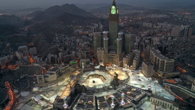 مدينة مكة المكرمة خلال الساعات الاولى من عيد الفطر، 24 مايو 2020 (STR / AFP)