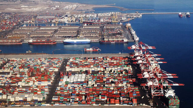 ميناء الشهيد رجائي في مدينة بندر عباس الإيرانية. (Iran Ports and Maritime Organization)