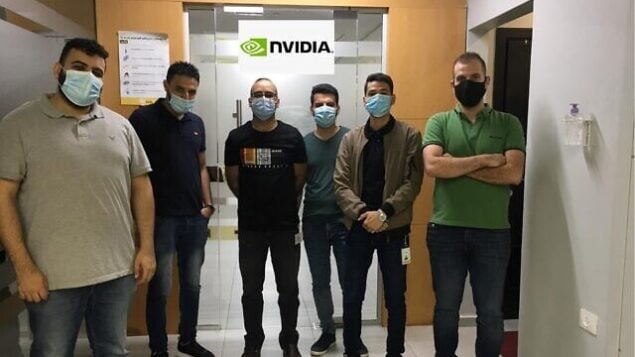 مهندسون فلسطينيون قامت شركة Nvidia بتوظيفهم. (Courtesy)