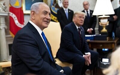 الرئيس الأمريكي دونالد ترامب ورئيس الوزراء الإسرائيلي بنيامين نتنياهو في لقاء عُقد في المكتب البيضاوي للبيت الأبيض، 15 سبتمبر، 2020 في واشنطن العاصمة. (Doug Mills/Pool/Getty Images/AFP) الرئيس الأمريكي دونالد ترامب ورئيس الوزراء الإسرائيلي بنيامين نتنياهو في لقاء عُقد في المكتب البيضاوي للبيت الأبيض، 15 سبتمبر، 2020 في واشنطن العاصمة. (Doug Mills/Pool/Getty Images/AFP)