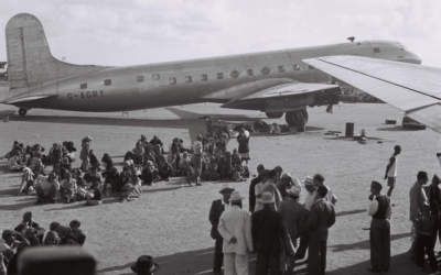 يهود عدن، اليمن، في انتظار إجلائهم إلى إسرائيل في 1 نوفمبر، 1949. (GPO / Public domain)