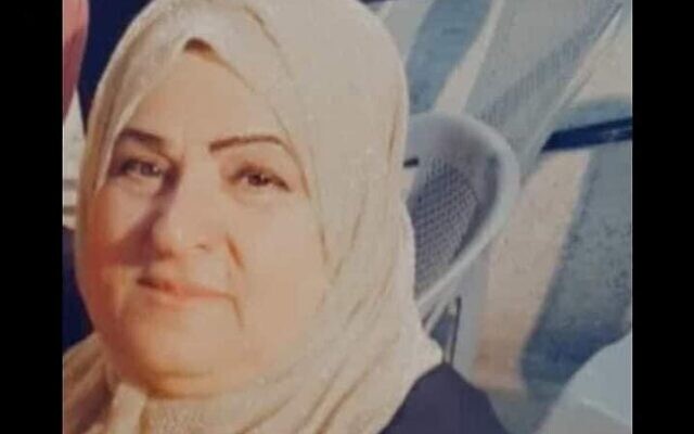 فهيمة الحروب (60 عاما) من سكان وادي فوقين، والتي قُتلت برصاص جنود إسرائيليين خلال محاولة تنفيذ هجوم طعن مزعومة، 1 مايو 2021 (courtesy: al-Hroub family)