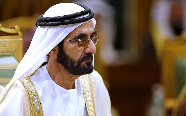 رئيس وزراء الإمارات العربية المتحدة الشيخ محمد بن راشد آل مكتوم يحضر القمة الأربعين لمجلس التعاون الخليجي في الرياض، المملكة العربية السعودية، 10 ديسمبر، 2019. (AP Photo / Amr Nabil، FILE)