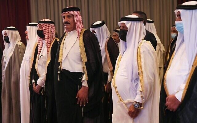 عراقيون يحضرون مؤتمر السلام والاسترداد الذي نظمه مركز اتصالات السلام الأمريكي (CPC) في أربيل، عاصمة إقليم كردستان شمال العراق، 24 سبتمبر، 2021. (Safin HAMED / AFP)