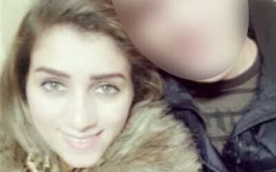 ضحية القتل رسمية بربور مع زوجها في صورة غير مؤرخة. (Courtesy)