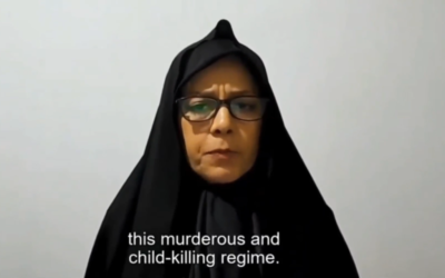 فريدة مرادخاني ، ابنة شقيق المرشد الأعلى الإيراني آية الله علي خامنئي ، في مقطع فيديو نُشر على الإنترنت ينتقد نظام عمها. (لقطة شاشة فيديو Twitter: تُستخدم وفقًا للمادة 27 أ من قانون حقوق الطبع والنشر)