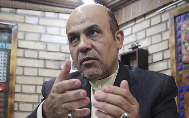 صورة نشرتها وكالة KhabarOnline الإخبارية في 18 سبتمبر 2019، تظهر رضا أكبري في مقابلة (KhabarOnline News Agency via AP, File) صورة نشرتها وكالة KhabarOnline الإخبارية في 18 سبتمبر 2019، تظهر رضا أكبري في مقابلة (KhabarOnline News Agency via AP, File)