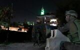 القوات الإسرائيلية تعمل في مخيم عقبة جبر للاجئين في الضفة الغربية، 6 مارس، 2023. (Israel Defense Forces)