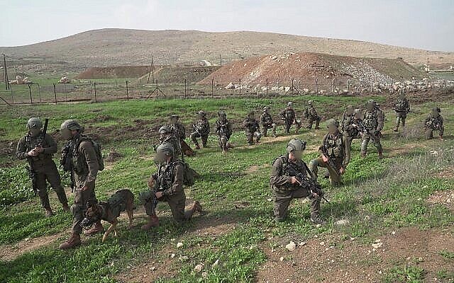 توضيحية: قوات كوماندوز في الجيش الإسرائيلي تشارك في تدريب في نوفمبر 2018. (Israel Defense Forces)