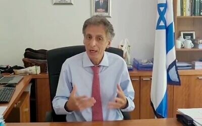 السفير الإسرائيلي لدى جنوب أفريقيا، إيلي بيلوتسيركوفسكي، 7 أكتوبر، 2023. (Screen capture/X)
