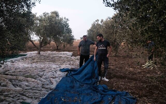 موقع سقوط صاروخ أطلقه حزب الله أدى إلى مقتل شخصين بالقرب من كريات آتا في شمال إسرائيل في 31 أكتوبر، 2024. (Flash90) موقع سقوط صاروخ أطلقه حزب الله أدى إلى مقتل شخصين بالقرب من كريات آتا في شمال إسرائيل في 31 أكتوبر، 2024. (Flash90)
