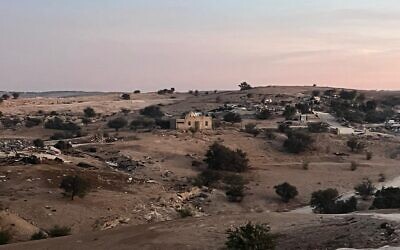قرية أم الحيران البدوية غير المعترف بها في النقب، 14 نوفمبر 2024. (The Regional Council of the Unrecognized Villages in the Negev)