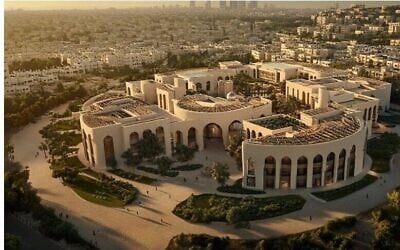 صورة ذكاء اصطناعي لقطاع غزة المعاد إعماره من برنامج الإعفاء المبكر وإعادة الإعمار وتنمية غزة في مصر، 4 مارس، 2025. (Egyptian Presidency)