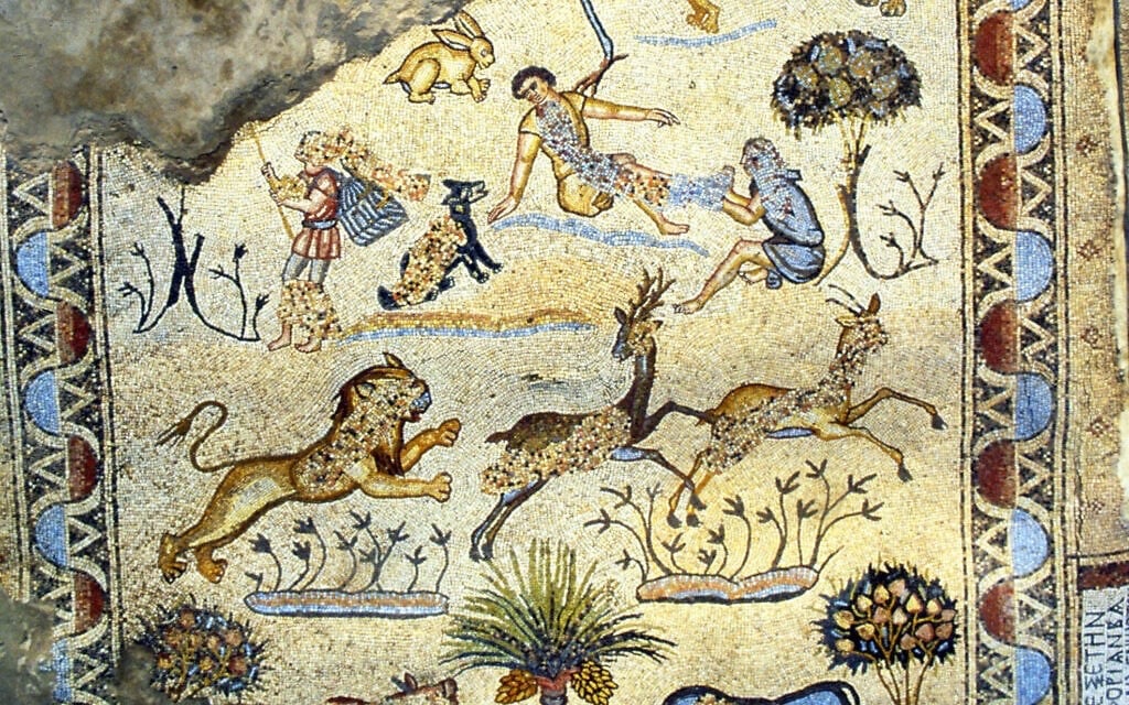 تفاصيل فسيفساء بيزنطية من موقع أثري في جباليا (قطاع غزة). هذه القطعة الأثرية معروضة في معرض ”كنوز أنقذت من غزة: 5000 عام من التاريخ“ في معهد العالم العربي في باريس، من 3 أبريل إلى 2 نوفمبر 2025. (J.B. Humbert) تفاصيل فسيفساء بيزنطية من موقع أثري في جباليا (قطاع غزة). هذه القطعة الأثرية معروضة في معرض ”كنوز أنقذت من غزة: 5000 عام من التاريخ“ في معهد العالم العربي في باريس، من 3 أبريل إلى 2 نوفمبر 2025. (J.B. Humbert)