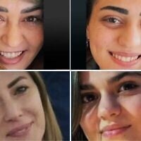 ضحايا الهجوم الصاروخي الإيراني على مدينة طمرة، شمال إسرائيل، 14 يونيو 2025: أعلى اليسار: منار خطيب؛ أعلى اليمين: شذى خطيب (20 عاما)؛ أسفل اليسار: منار خطيب (والدة شذى)؛ أسفل اليمين: حلا خطيب (13 عاما- شقيقة شذى). (Pictures from X; used in accordance with clause 27a of the copyright law)