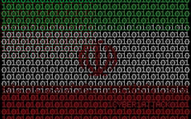 توضيحية: علم إيران مكوّن من رموز رقمية. (Sergio Lacueva/iStock Photo by Getty Images)