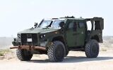 مركبة خدمات مدرعة خفيفة من طراز Oshkosh JLTV تابعة للجيش الإسرائيلي، 3 أغسطس 2024. (IDF)