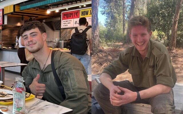 الرقيب أول أوري يوناتان كوهين (يسار) والرقيب أول توم روتشتاين (Israel Defense Forces)