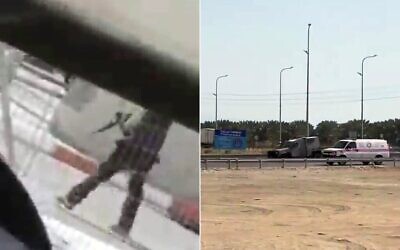 موقع هجوم إطلاق نار به عند معبر النبي بين الضفة الغربية والأردن، 18 سبتمبر 2025. (Screenshot: X; used in accordance with Clause 27a of the Copyright Law)