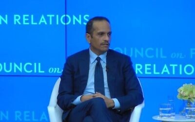 رئيس وزراء قطر ووزير خارجيتها محمد بن عبد الرحمن آل ثاني يتحدث في مجلس العلاقات الخارجية في 29 أكتوبر 2025.(Screenshot/YouTube) رئيس وزراء قطر ووزير خارجيتها محمد بن عبد الرحمن آل ثاني يتحدث في مجلس العلاقات الخارجية في 29 أكتوبر 2025.(Screenshot/YouTube)