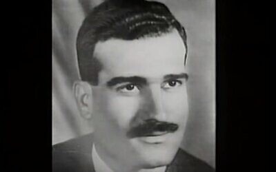 جاسوس الموساد إيلي كوهين، الذي أُعدم في سوريا عام 1965.(Israel GPO)