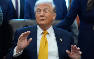 الرئيس الأمريكي دونالد ترامب يلقي كلمة في المكتب البيضاوي بالبيت الأبيض، يوم الأربعاء 14 يناير/كانون الثاني 2026، في واشنطن. (AP Photo/Alex Brandon)