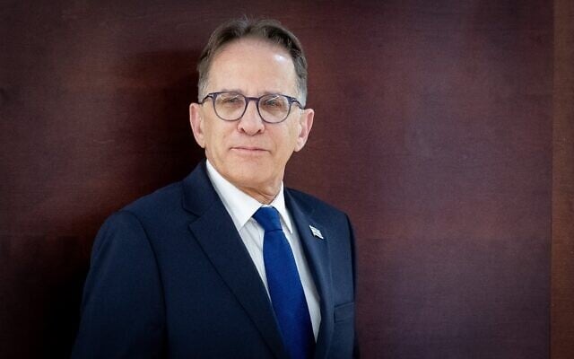 رئيس ديوان رئيس الوزراء بنيامين نتنياهو، تساحي برافرمان، في الكنيست في القدس، 13 مارس 2024. (Yonatan Sindel/Flash90)