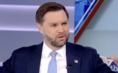 نائب الرئيس الأمريكي جيه دي فانس يتحدث على قناة فوكس نيوز، 17 فبراير 2026. (Screen capture: Fox News)