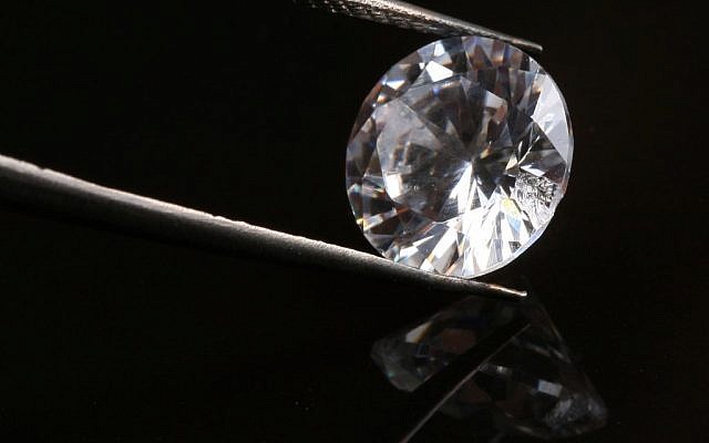 Illustrative photo of a diamond, up close (photo credit: Nati Shohat/Flash90)