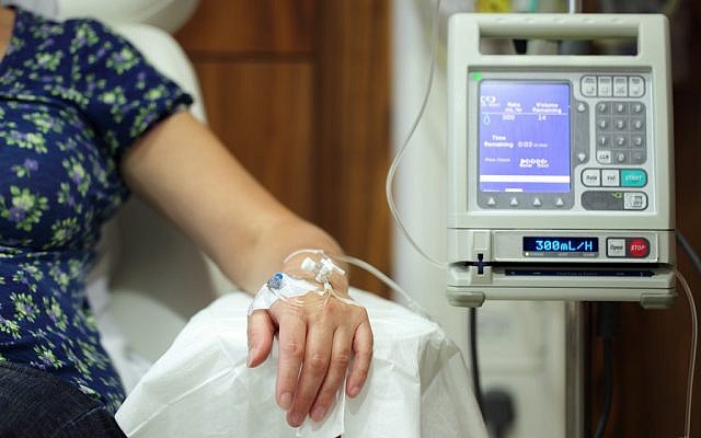 Illustrative photo of a cancer patient receiving chemotherapy treatment.  (via Shutterstock)